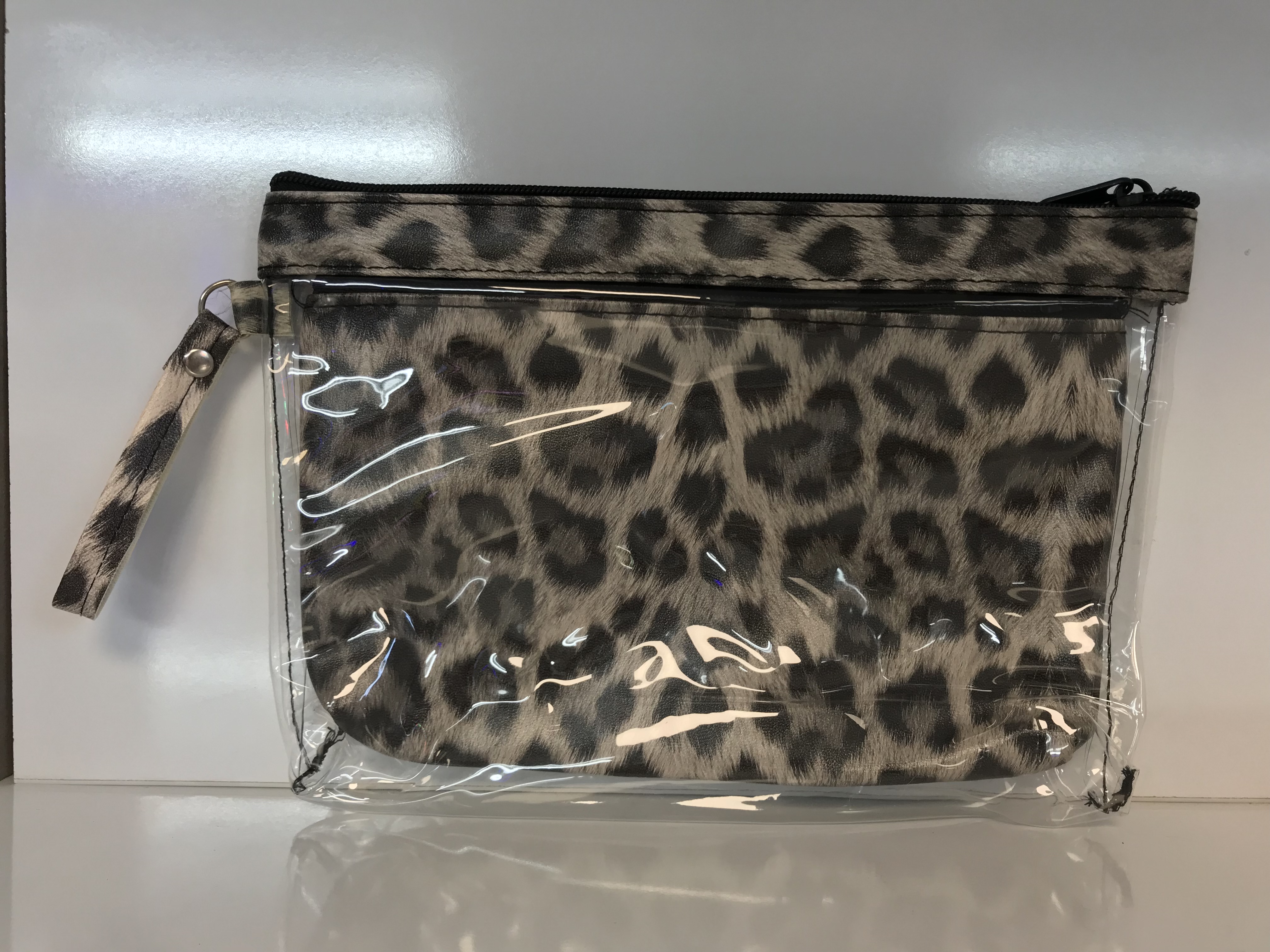 کیف لوازم آرایش پلنگی دو تکه سایز بزرگ Cosmetic Bag