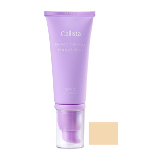 کرم پودر فلوئیدی پرفکت کاور کالیستا Callista Perfect Cover Fluid Foundation
