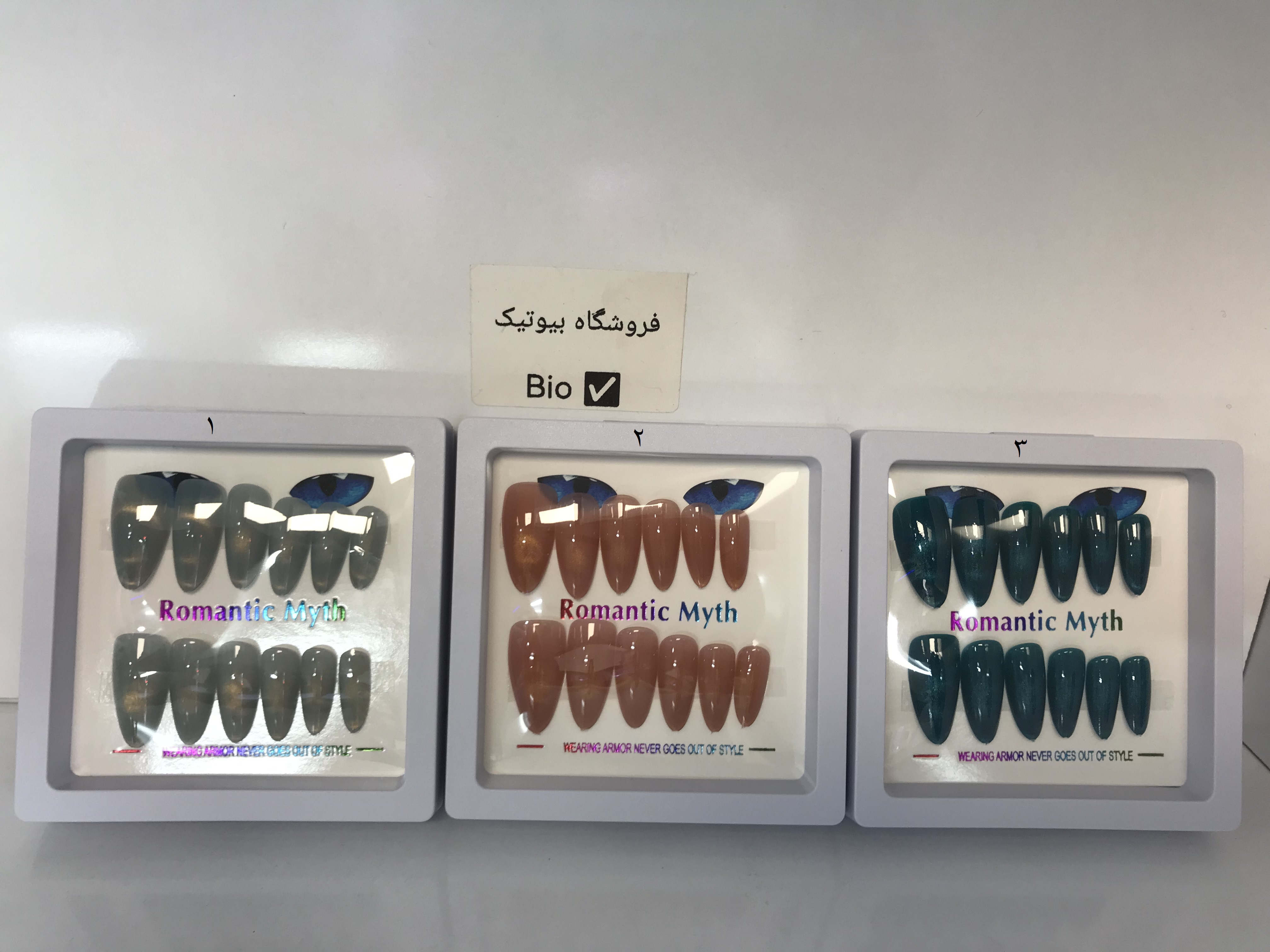 ناخن طرحدار طرح کاشت رومانتیک Romantic artificial nails